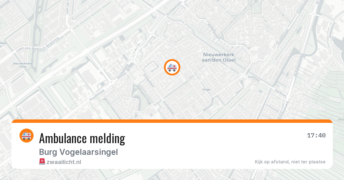 Ambulance melding — 16 jun 2026