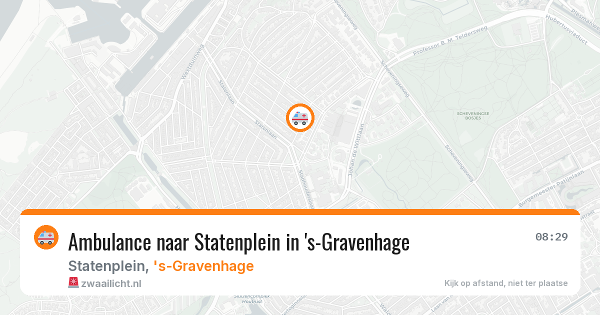 Ambulance naar Statenplein in 's-Gravenhage — 28 jul 2026