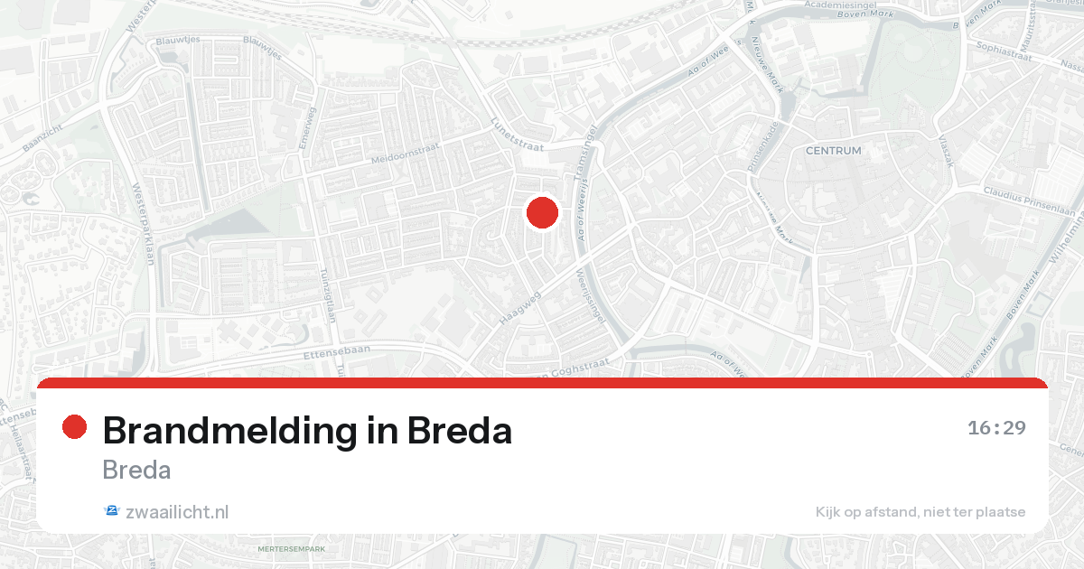 Brandmelding in Breda — 24 aug 2026