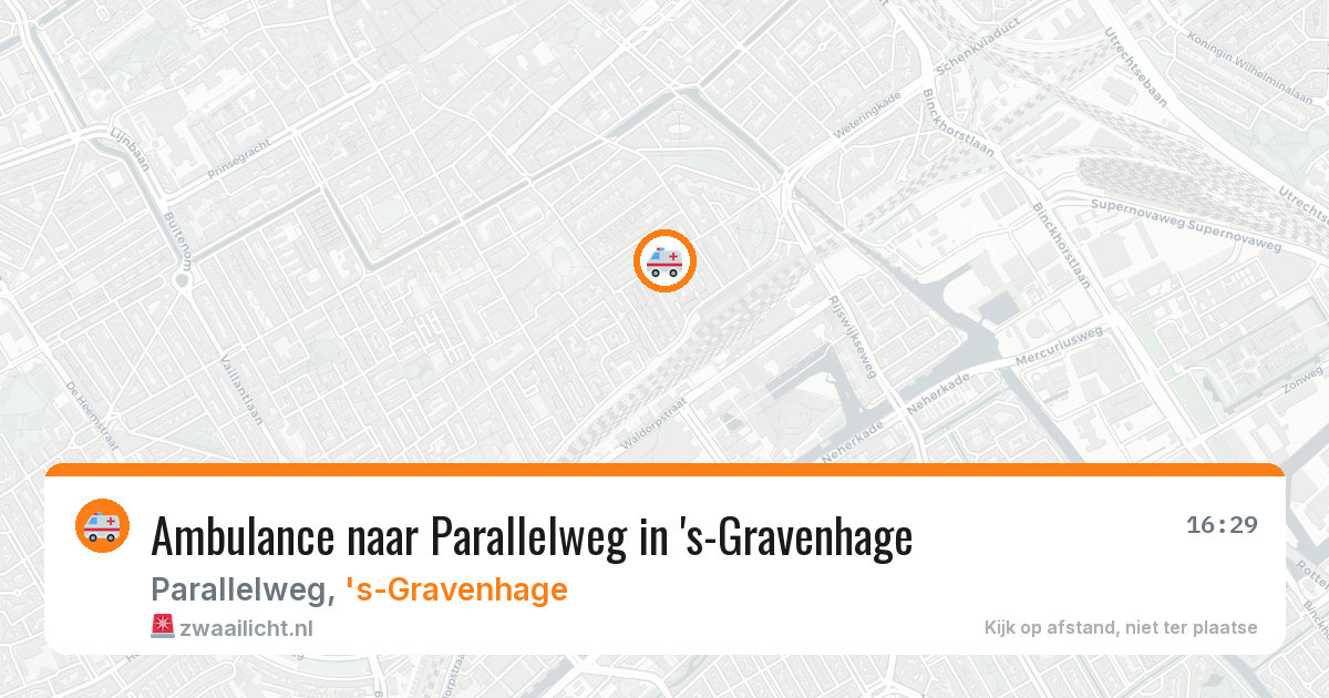 Ambulance naar Parallelweg in 's-Gravenhage — 7 jun 2026