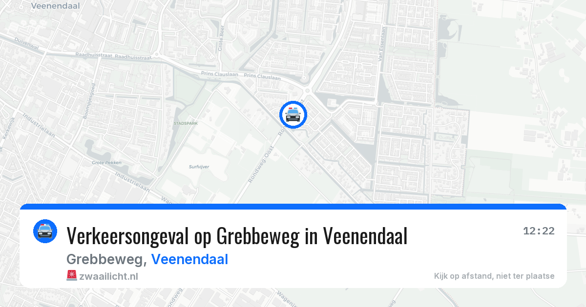 Verkeersongeval op Grebbeweg in Veenendaal — 8 jul 2026