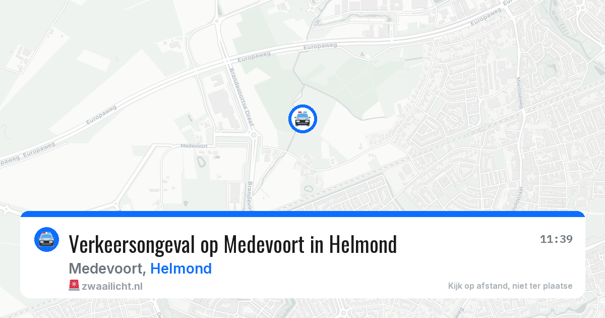 Verkeersongeval op Medevoort in Helmond — 23 mrt 2026