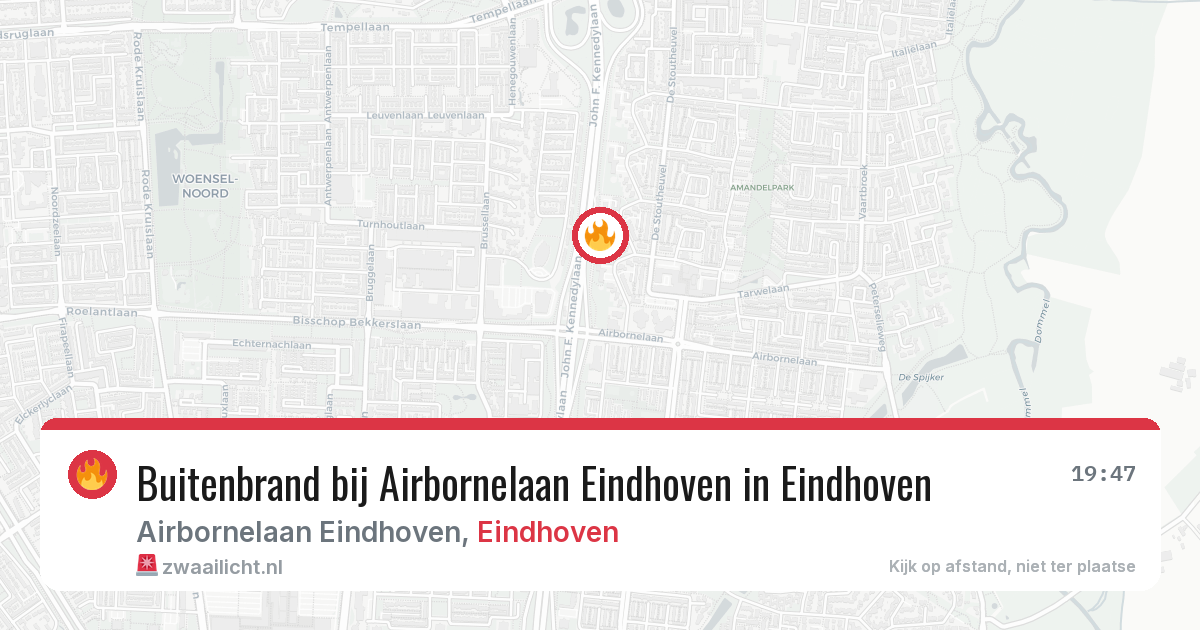Buitenbrand bij Airbornelaan Eindhoven in Eindhoven — 21 mei 2026