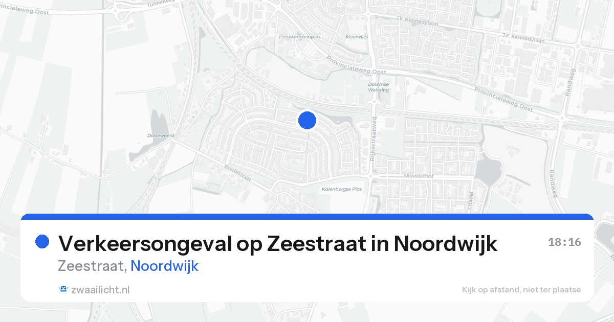 Verkeersongeval op Zeestraat in Noordwijk — 25 jan 2026