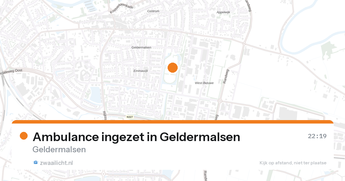 Ambulance ingezet in Geldermalsen — 23 aug 2026