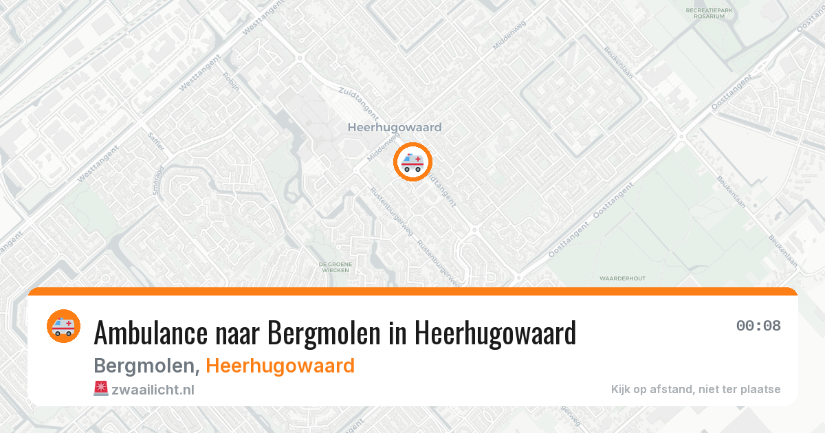 Ambulance naar Bergmolen in Heerhugowaard — 26 mei 2026