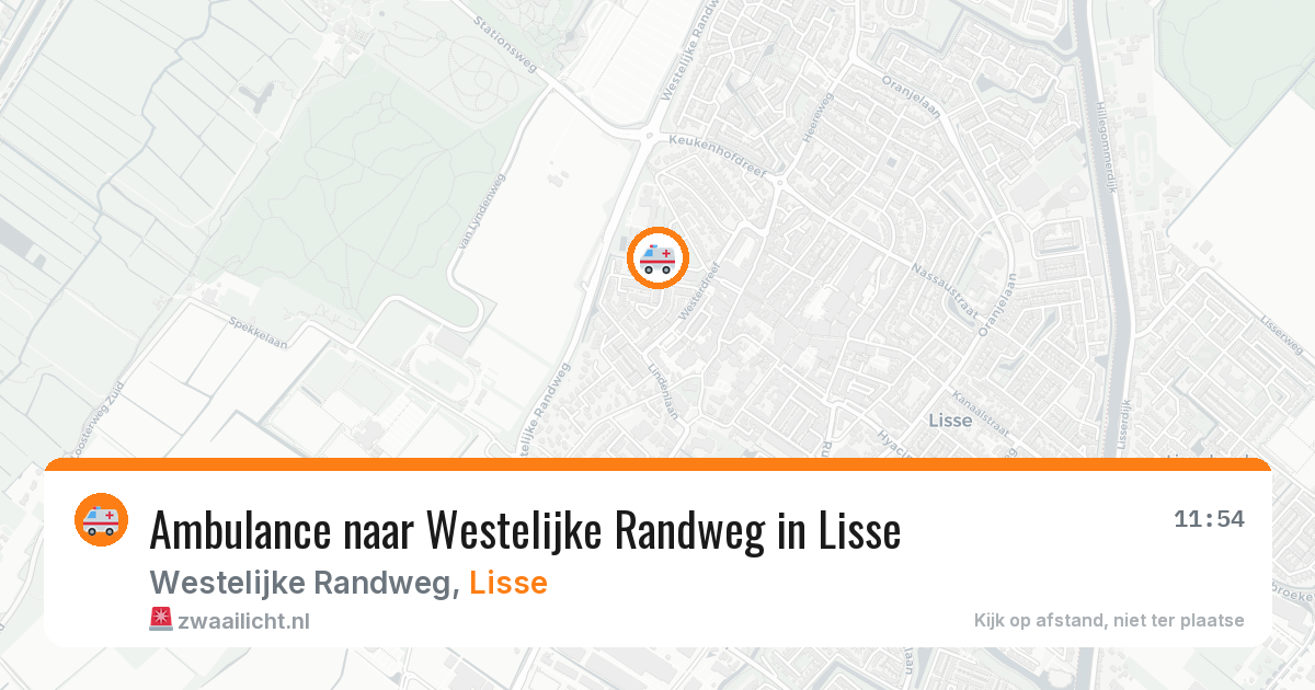 Ambulance naar Westelijke Randweg in Lisse — 3 aug 2026