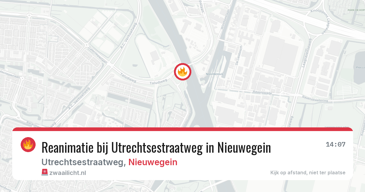 Reanimatie bij Utrechtsestraatweg in Nieuwegein — 14 mei 2026