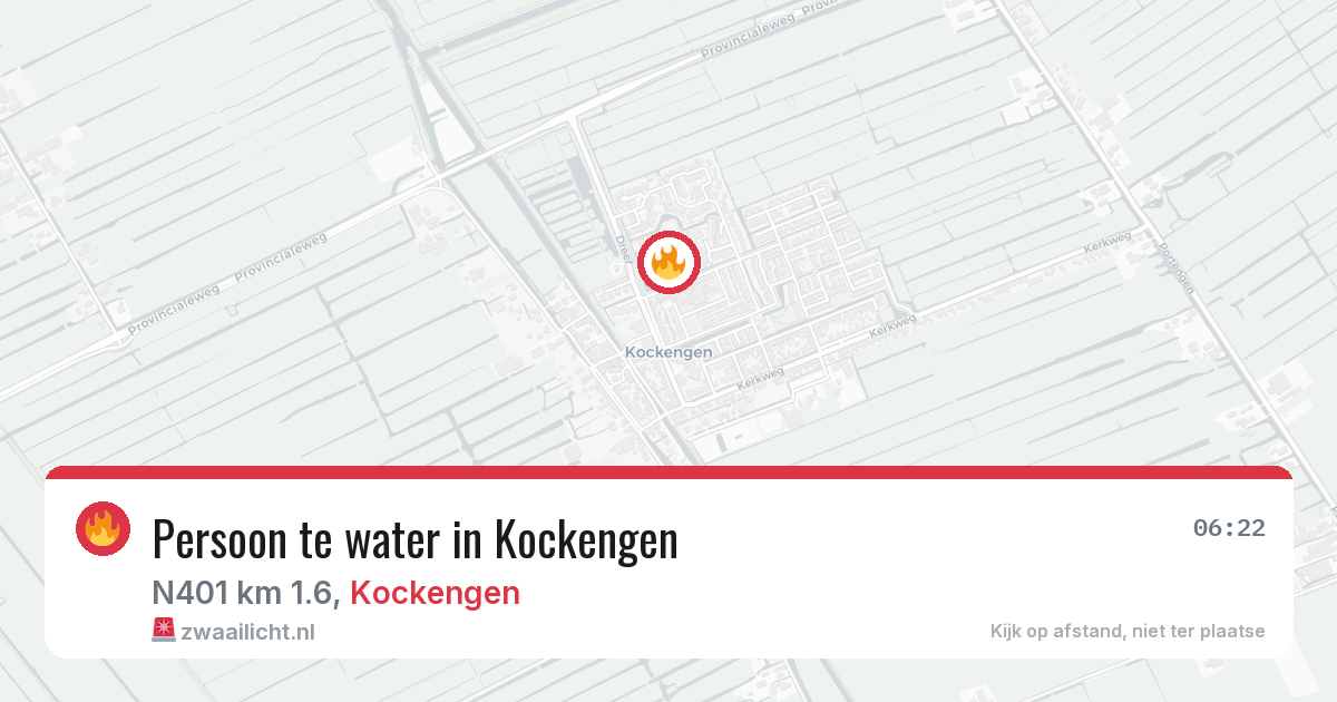 Persoon te water in Kockengen — 3 apr 2026