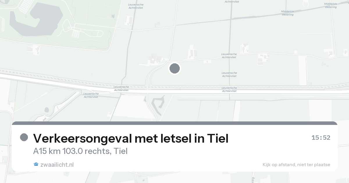 Verkeersongeval met letsel in Tiel — 21 aug 2026