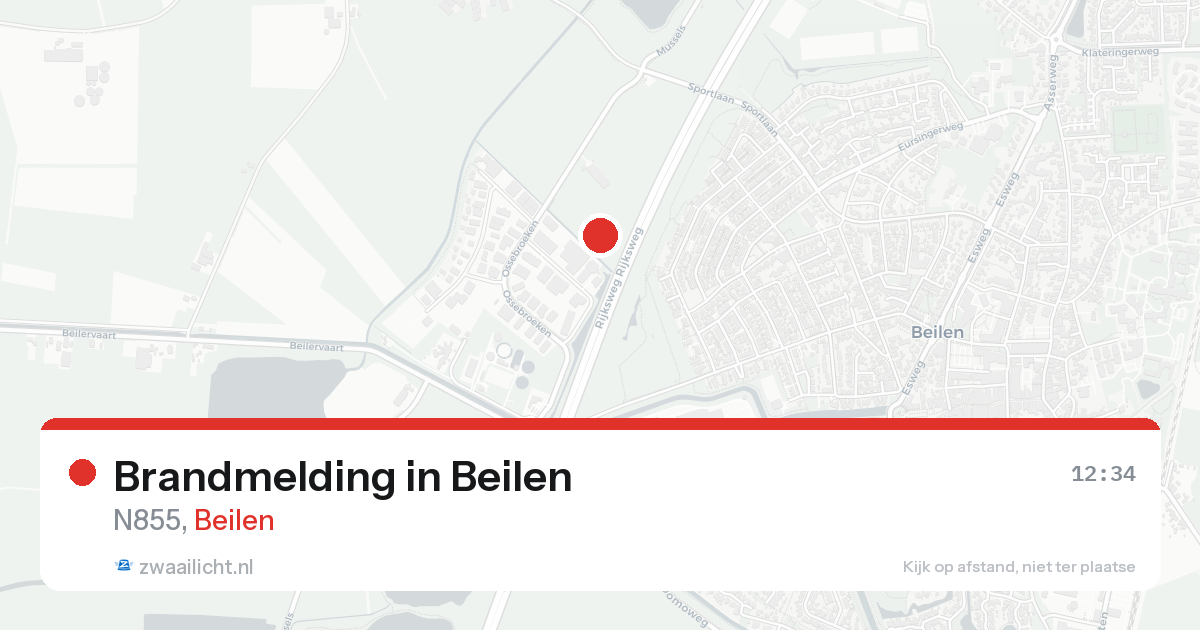 Brandmelding in Beilen — 14 aug 2026
