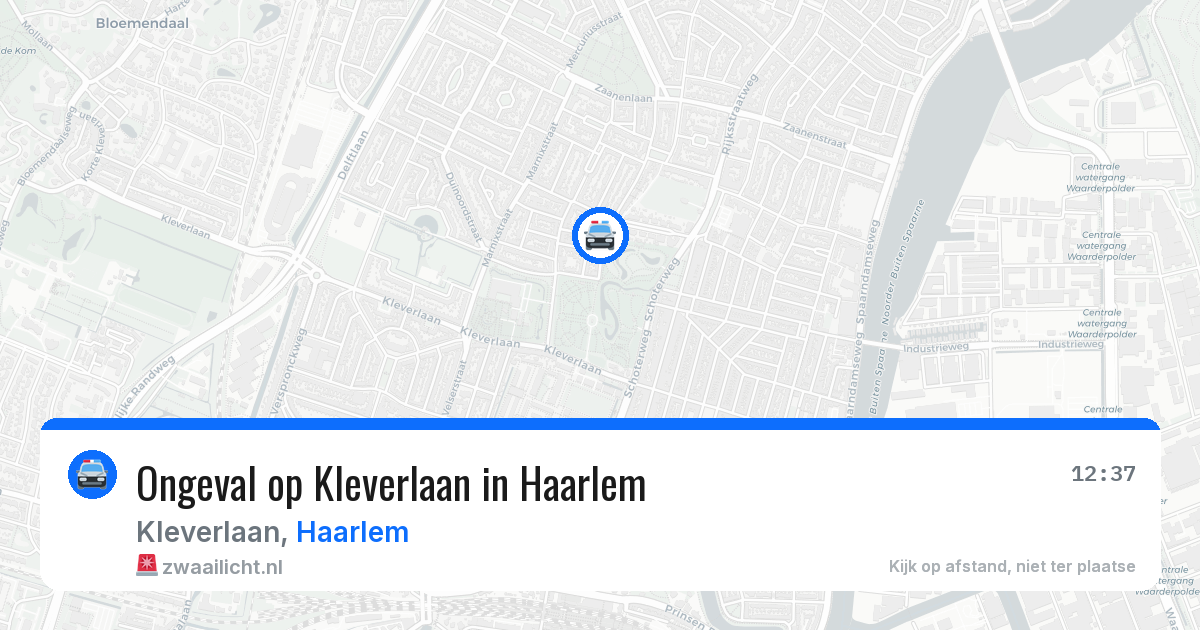 Ongeval op Kleverlaan in Haarlem — 8 apr 2026