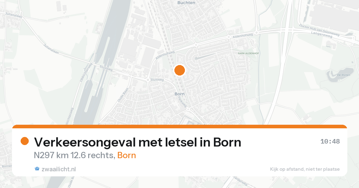 Verkeersongeval met letsel in Born — 10 aug 2026