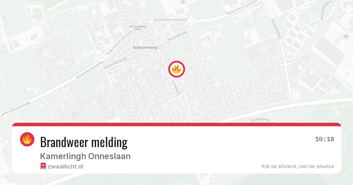 Brandweer melding — 29 jul 2026