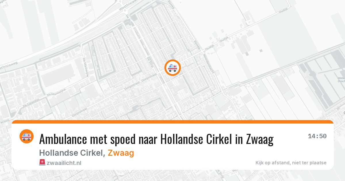 Ambulance met spoed naar Hollandse Cirkel in Zwaag — 17 jan 2026