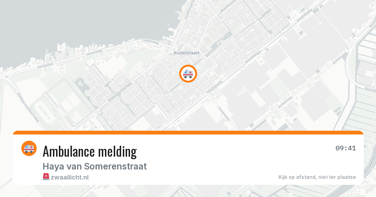 Ambulance melding — 5 jul 2026