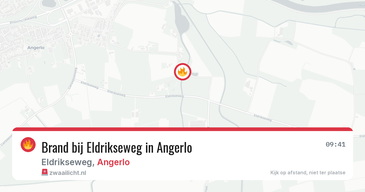 Brand bij Eldrikseweg in Angerlo — 20 jun 2026