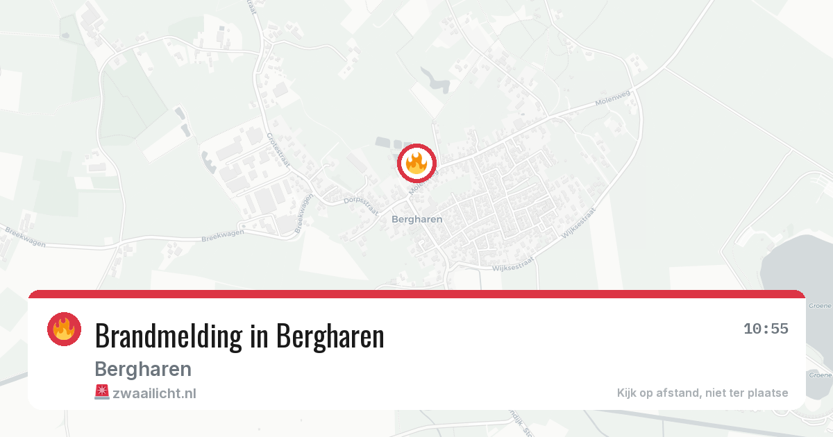 Brandmelding in Bergharen — 29 jun 2026