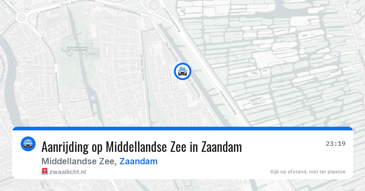 Aanrijding op Middellandse Zee in Zaandam — 4 jun 2026