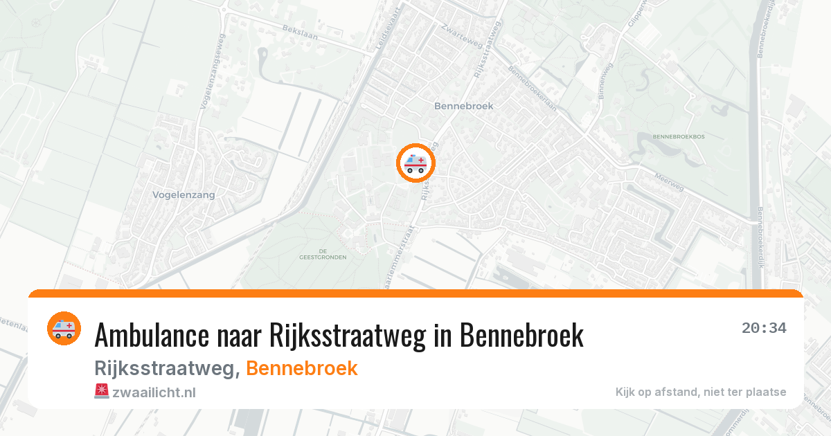 Ambulance naar Rijksstraatweg in Bennebroek — 12 feb 2026