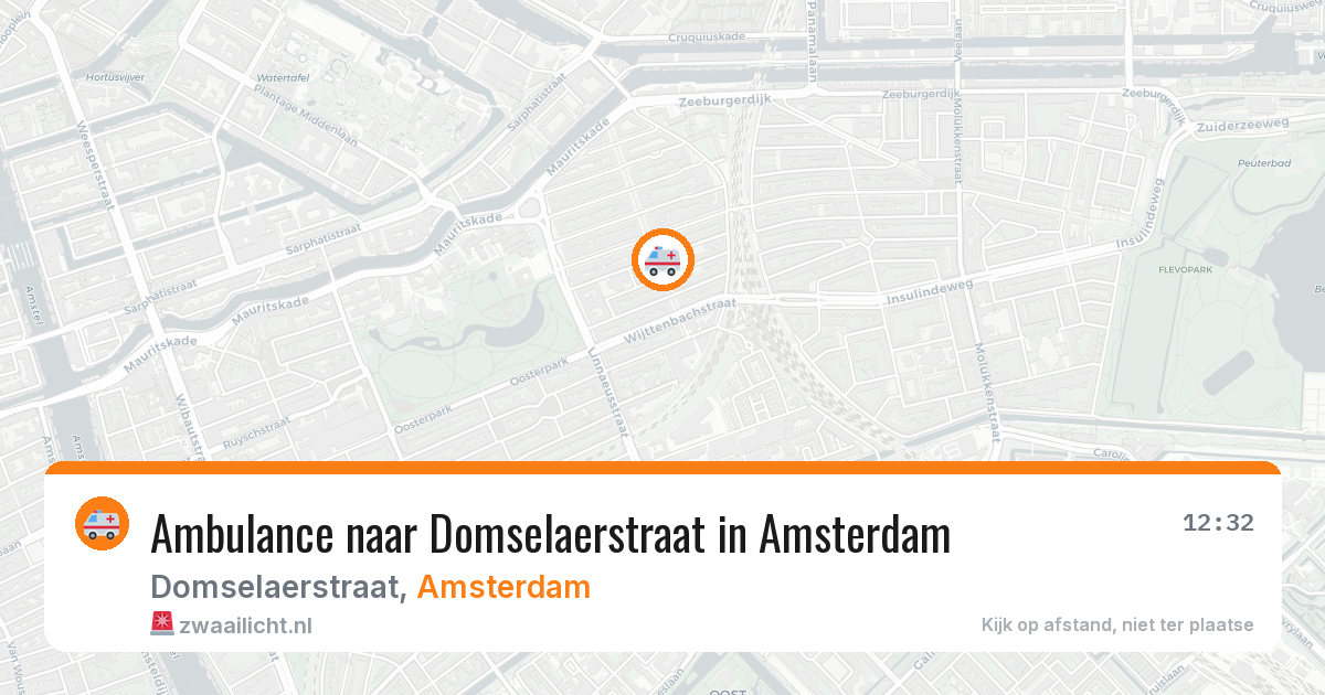 Ambulance naar Domselaerstraat in Amsterdam — 3 aug 2026