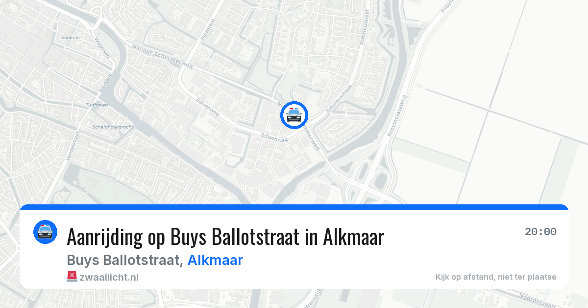Aanrijding op Buys Ballotstraat in Alkmaar — 28 jun 2026