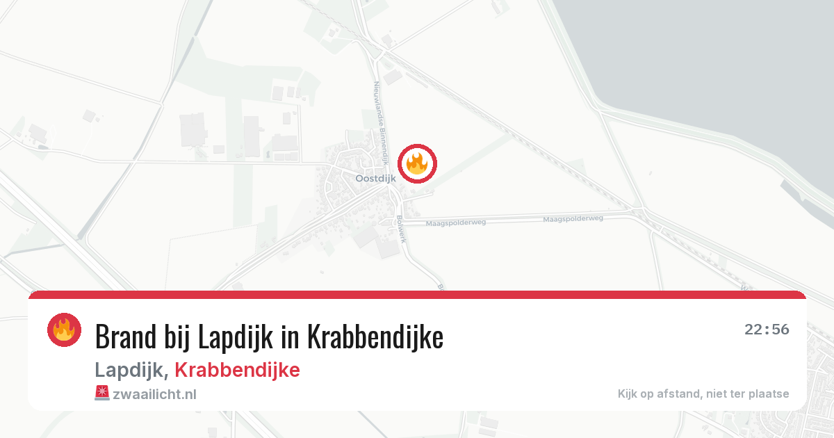 Brand bij Lapdijk in Krabbendijke — 27 jun 2026