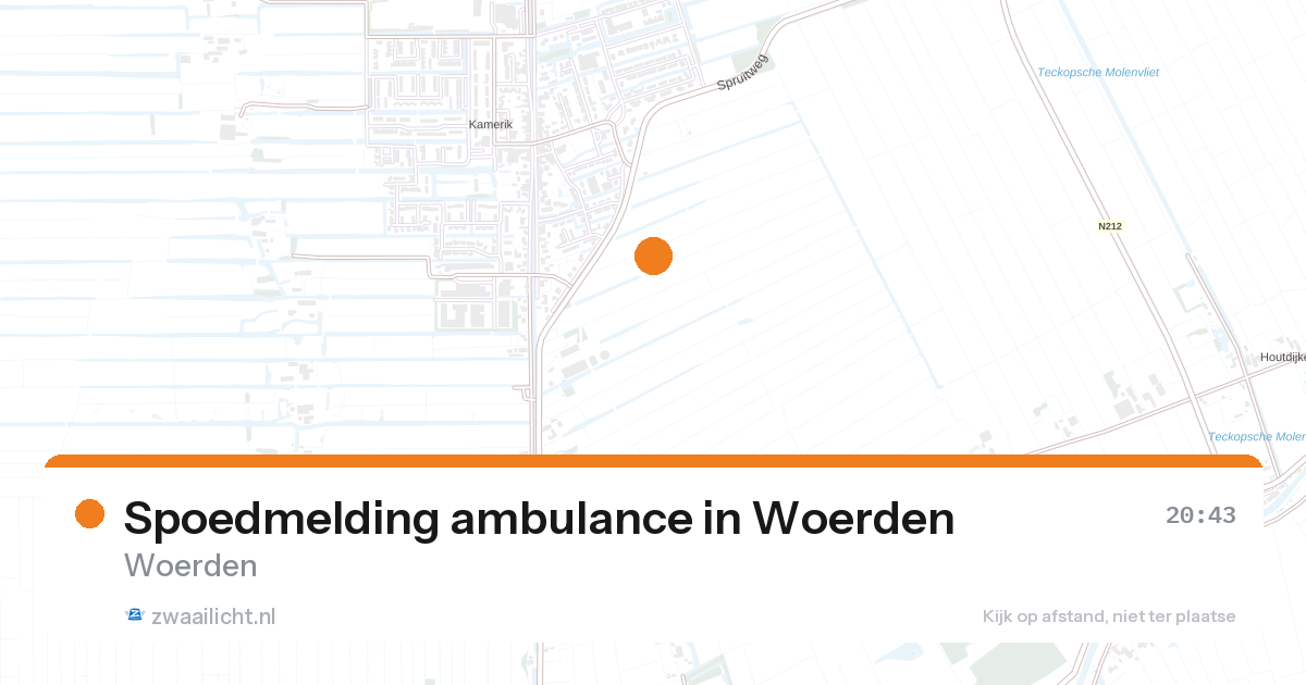 Spoedmelding ambulance in Woerden — 27 aug 2026