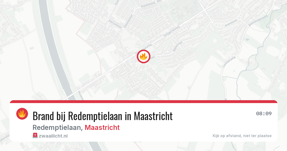 Brand bij Redemptielaan in Maastricht — 28 jun 2026