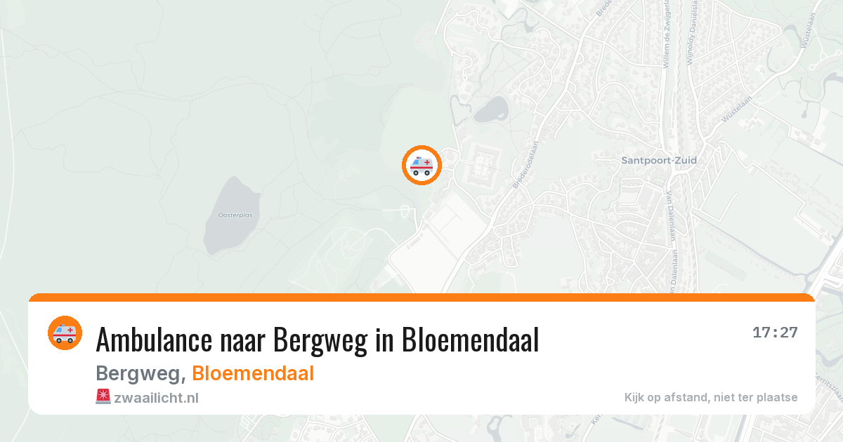 Ambulance naar Bergweg in Bloemendaal — 11 jul 2026