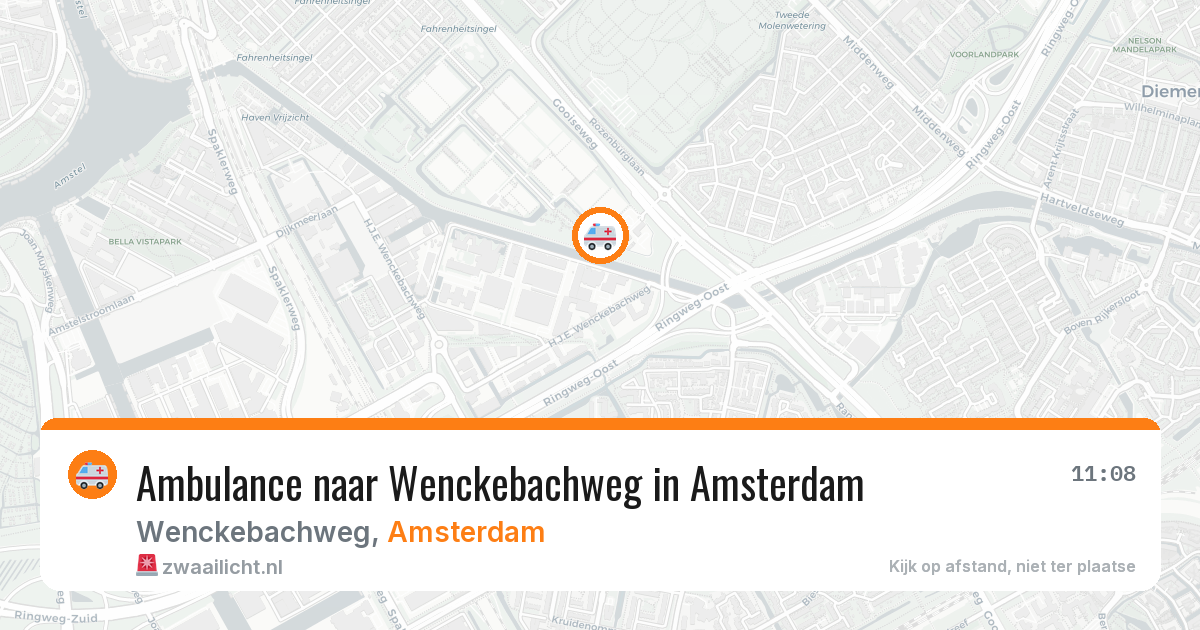 Ambulance naar Wenckebachweg in Amsterdam — 30 jan 2026