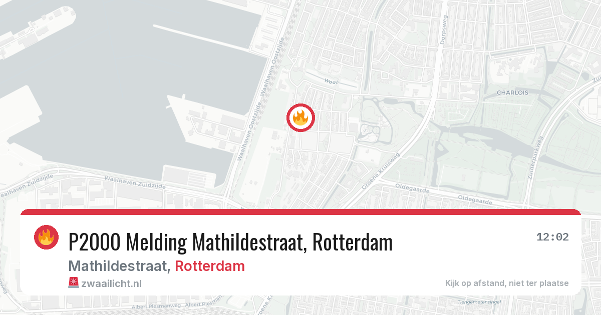 P2000 Melding Mathildestraat, Rotterdam — 28 mei 2026