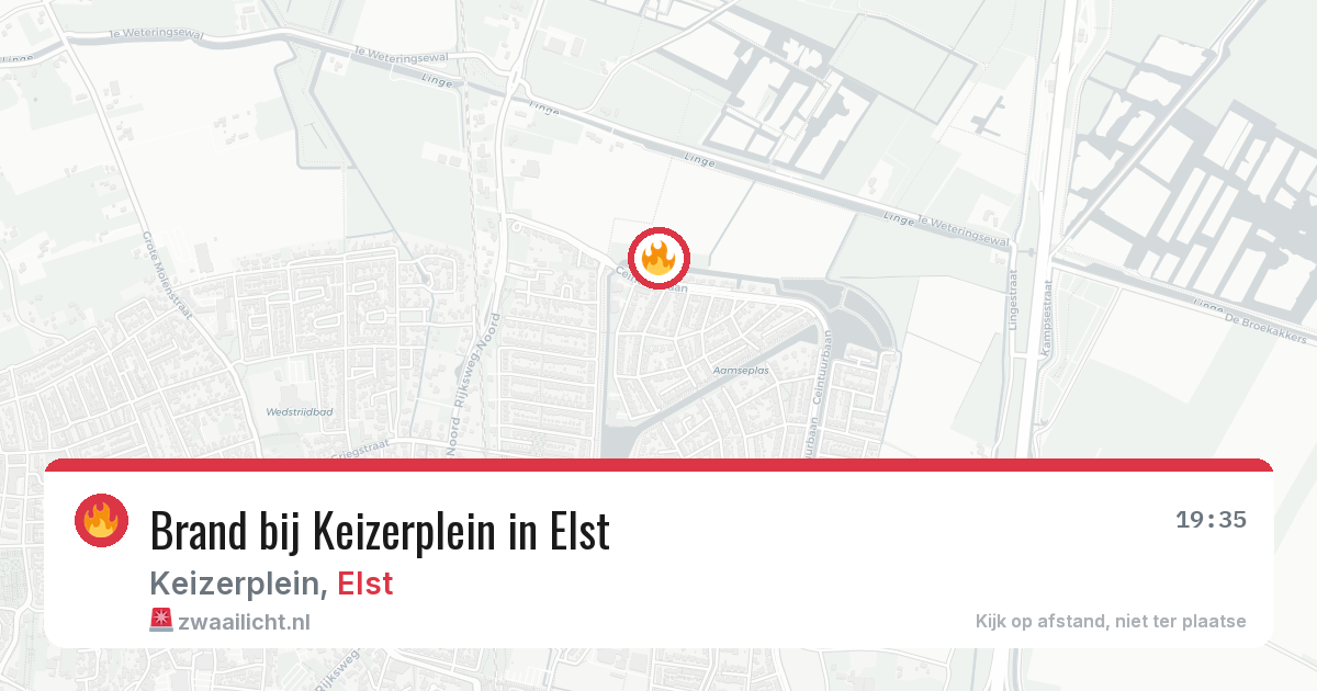 Brand bij Keizerplein in Elst — 3 aug 2026