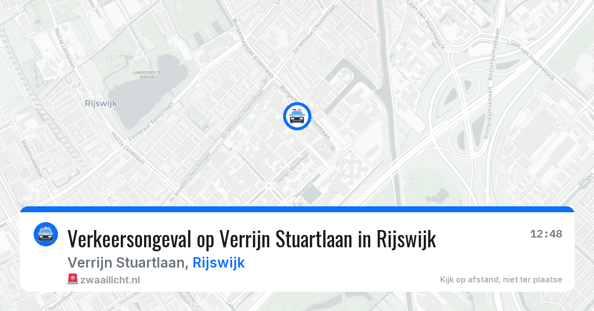 Verkeersongeval op Verrijn Stuartlaan in Rijswijk — 26 mei 2026