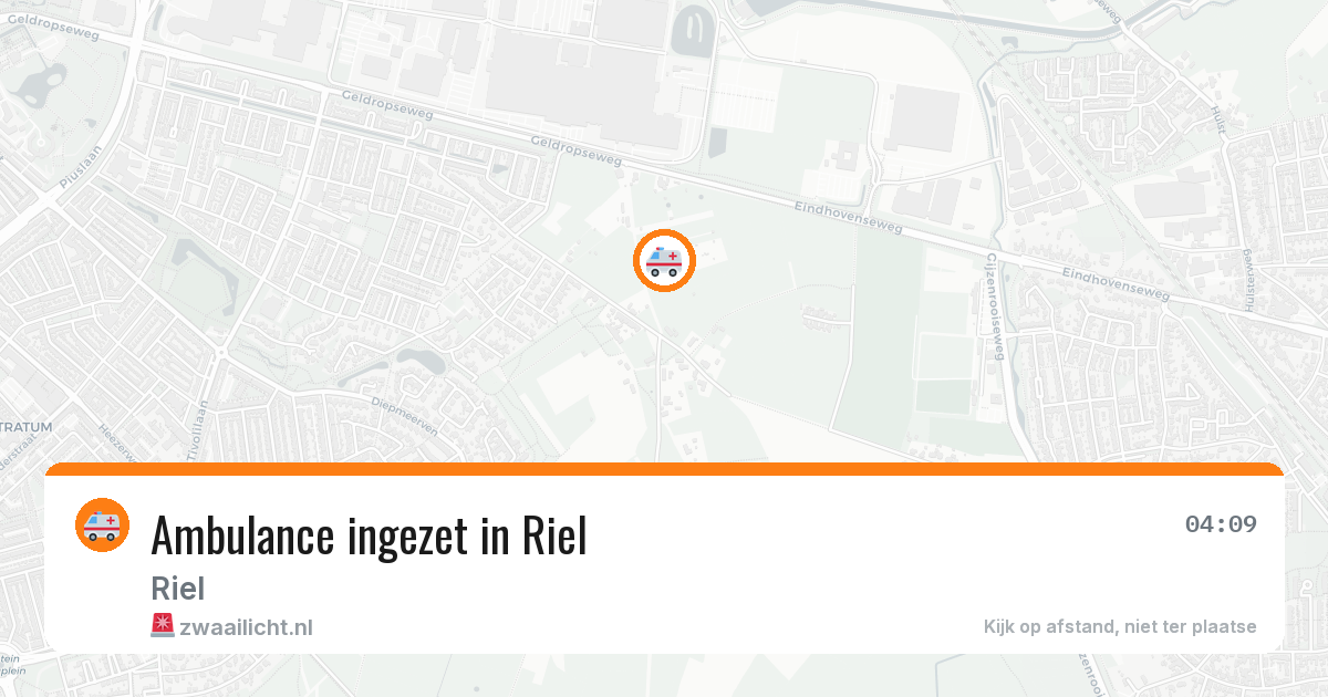 Ambulance ingezet in Riel — 18 mrt 2026