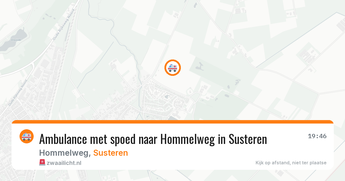 Ambulance met spoed naar Hommelweg in Susteren — 22 jun 2026
