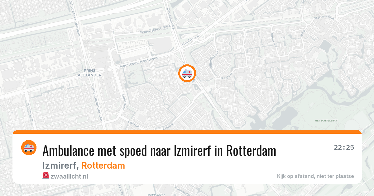 Ambulance met spoed naar Izmirerf in Rotterdam — 14 jun 2026