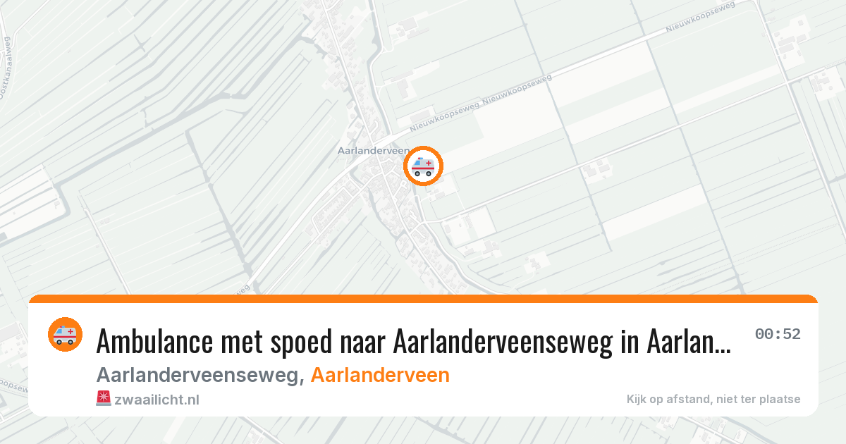 Ambulance met spoed naar Aarlanderveenseweg in Aarlanderveen — 30 mei 2026