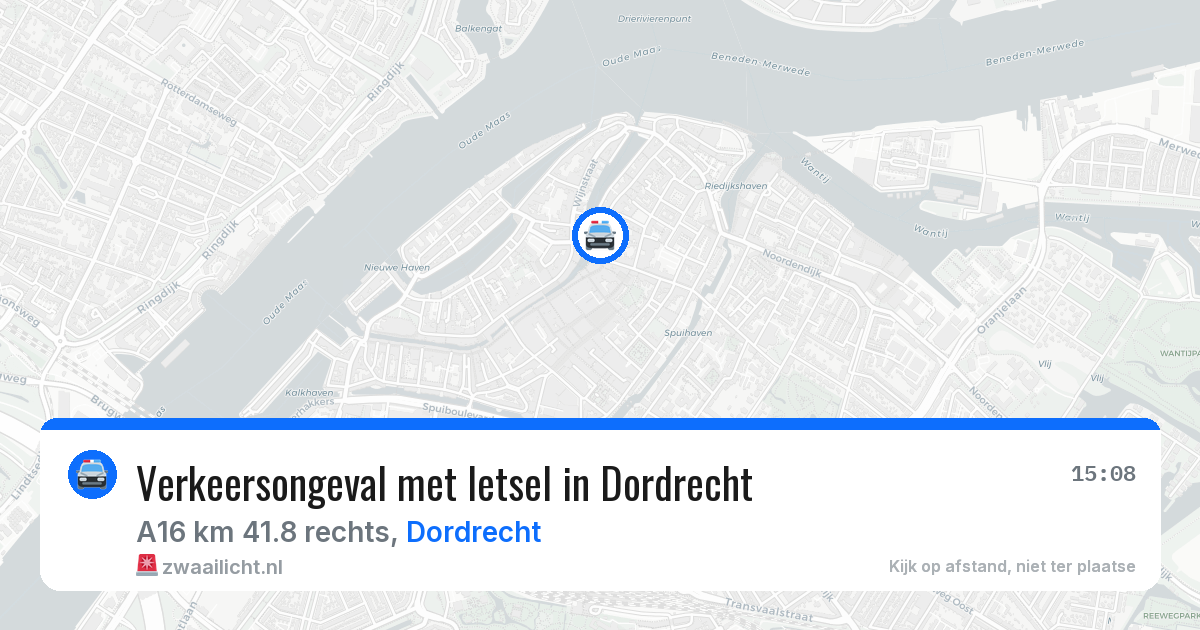 Verkeersongeval met letsel in Dordrecht — 3 jul 2026
