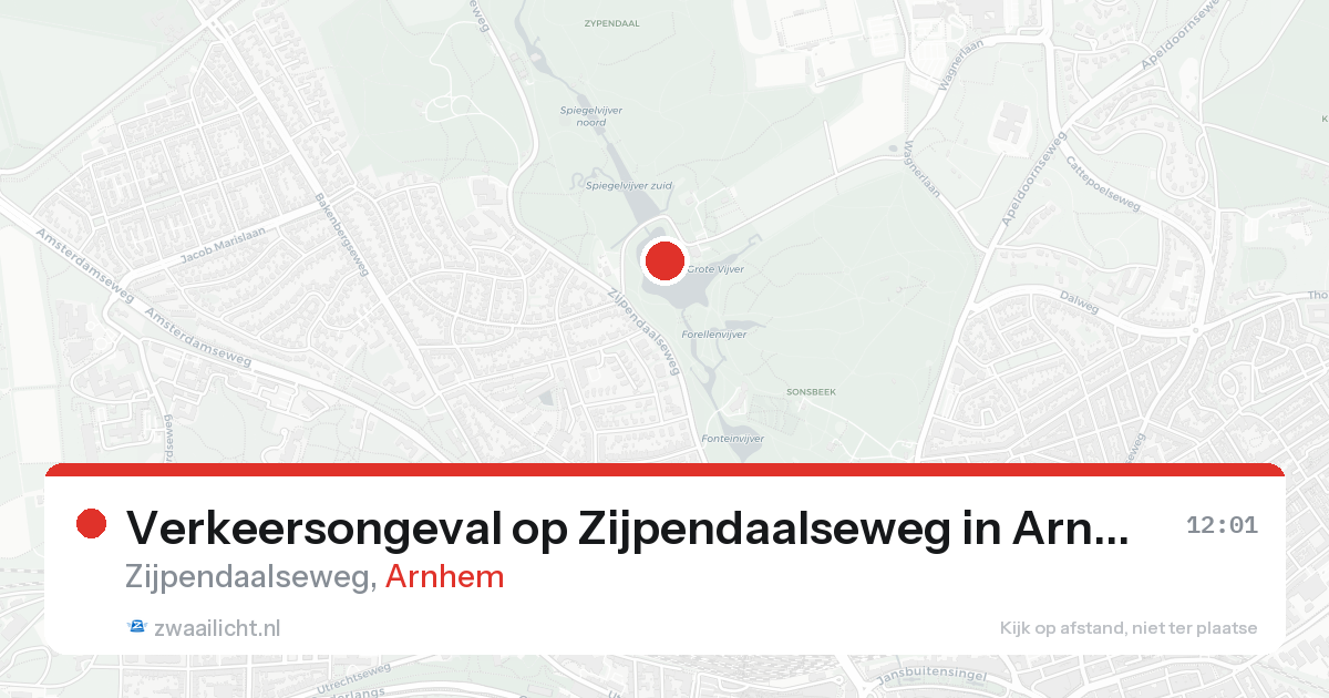 Verkeersongeval op Zijpendaalseweg in Arnhem — 18 aug 2026