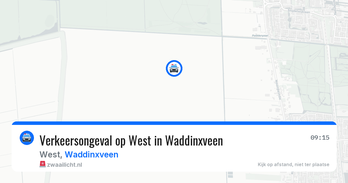 Verkeersongeval op West in Waddinxveen — 4 jul 2026