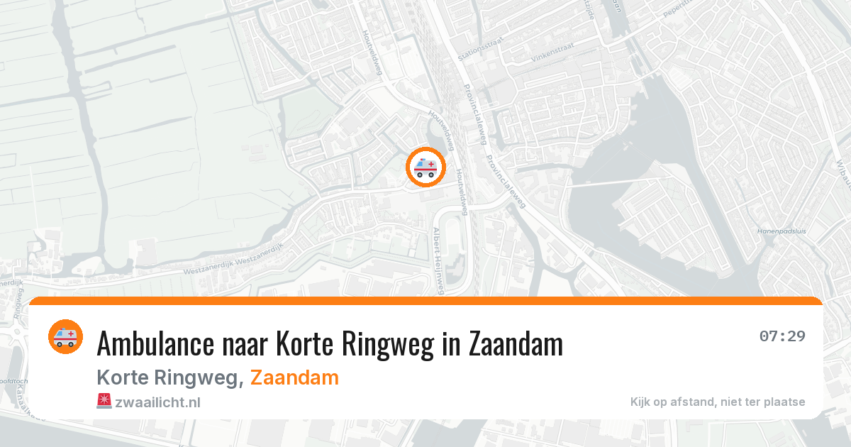 Ambulance naar Korte Ringweg in Zaandam — 23 jun 2026