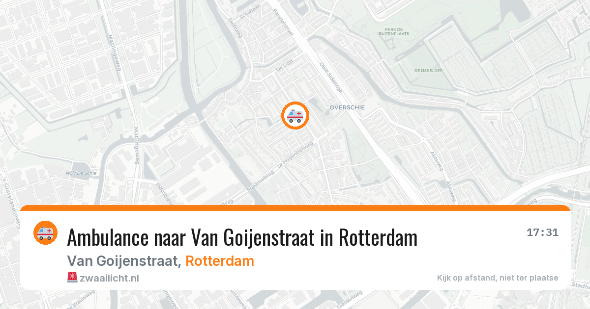 Ambulance naar Van Goijenstraat in Rotterdam — 1 apr 2026