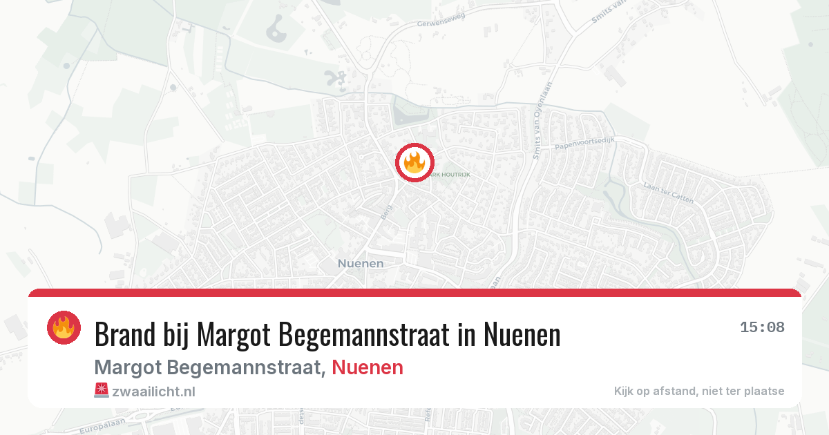 Brand bij Margot Begemannstraat in Nuenen — 28 mei 2026