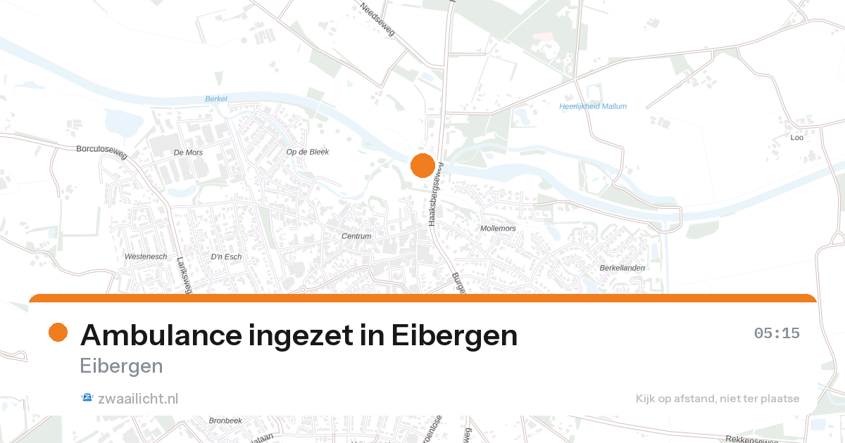 Ambulance ingezet in Eibergen — 7 feb 2026