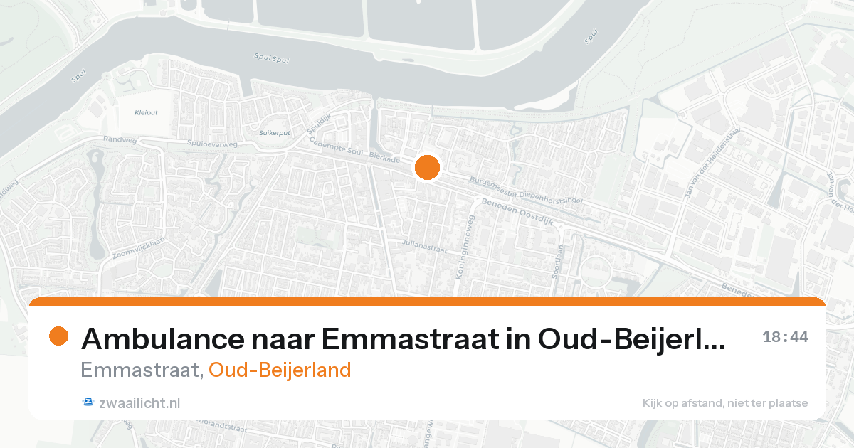 Ambulance naar Emmastraat in Oud-Beijerland — 31 jan 2026