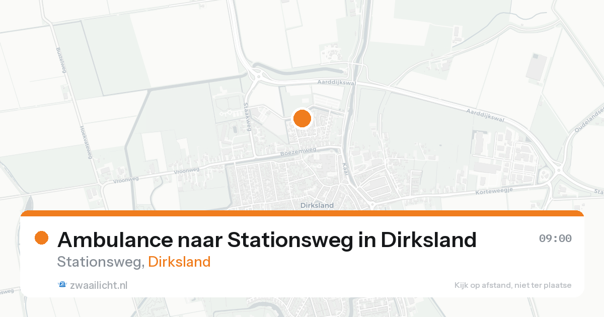 Ambulance naar Stationsweg in Dirksland — 8 feb 2026