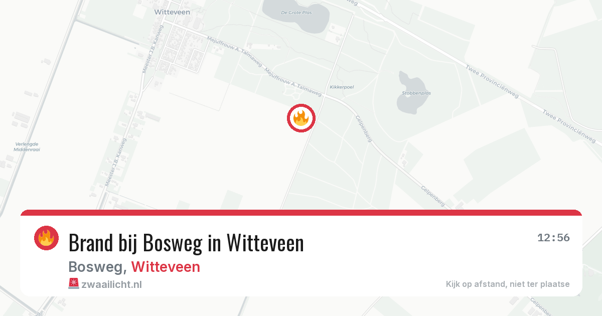 Brand bij Bosweg in Witteveen — 11 jul 2026