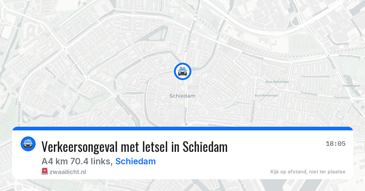Verkeersongeval met letsel in Schiedam — 23 jun 2026