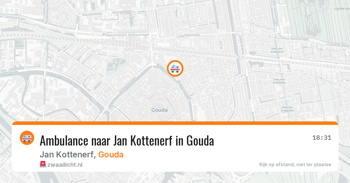 Ambulance naar Jan Kottenerf in Gouda — 4 aug 2026